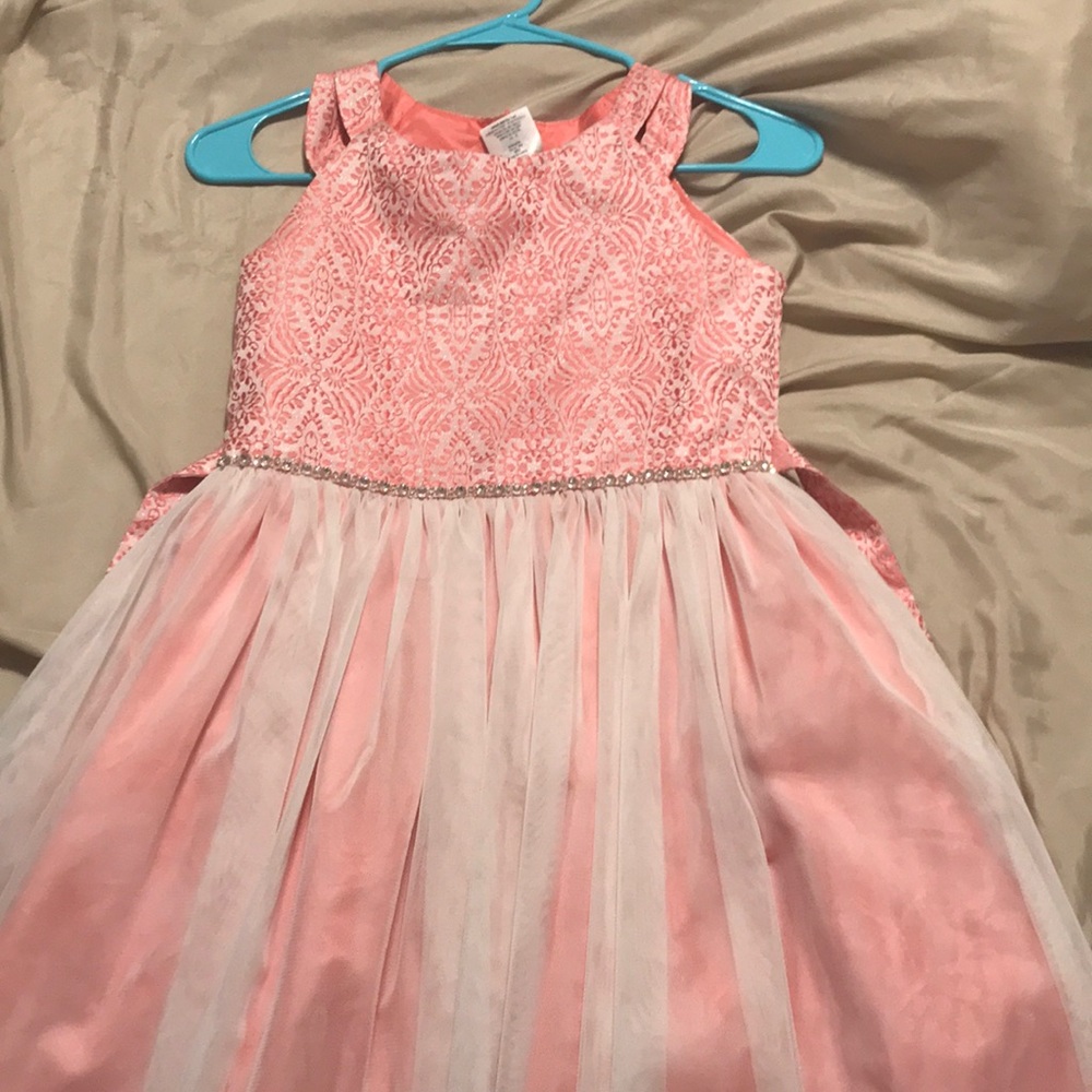 Pink sparkly formal dress